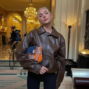 BEAUMONT STUDIOS LEATHER JACKET NWT